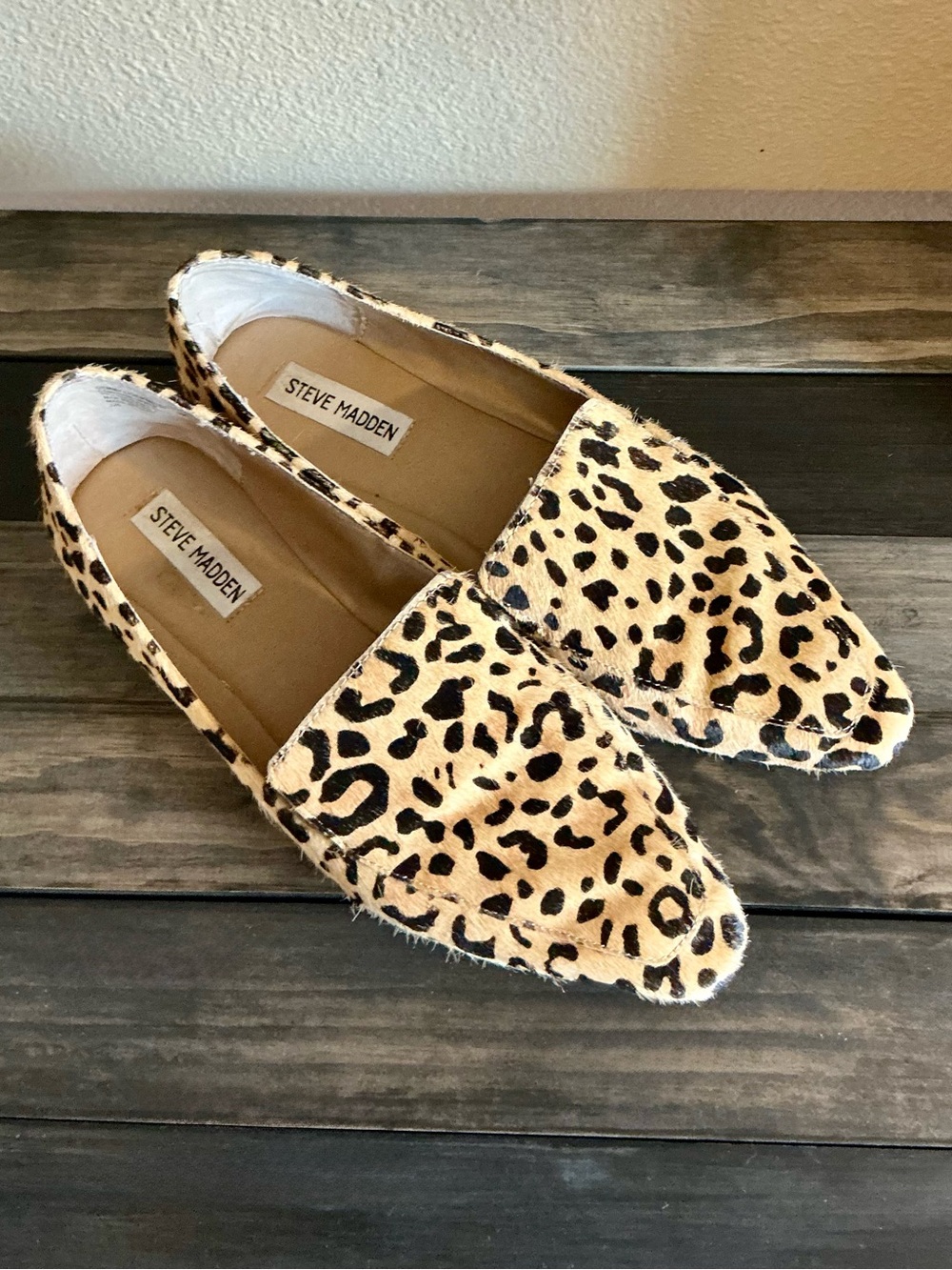 Steve Madden Featherl Leopard Loafers - 9